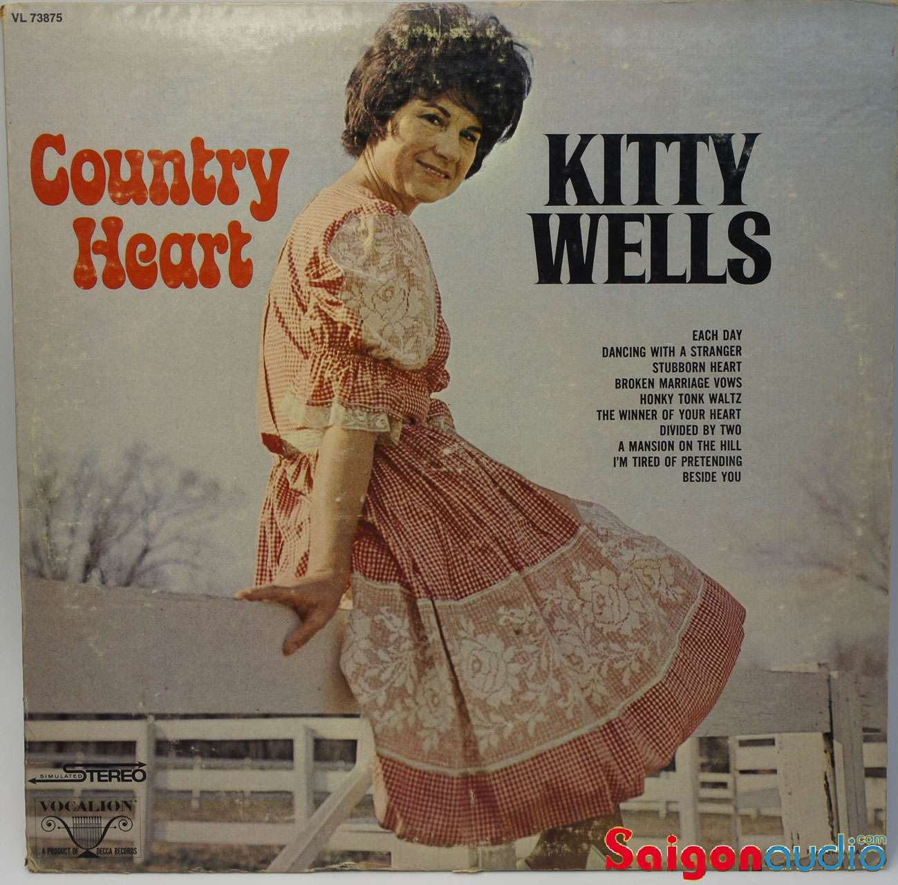 Đĩa than LP Kitty Wells - Country Heart (1969)