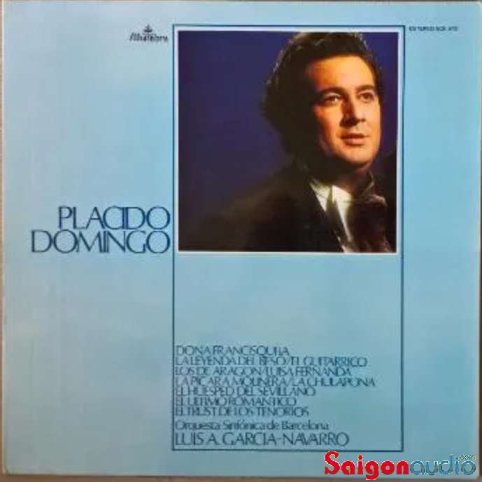 Đĩa than LP Placido Domingo Doña francisquita La leyenda del Beso Orquesta sinfonica de Barcelona