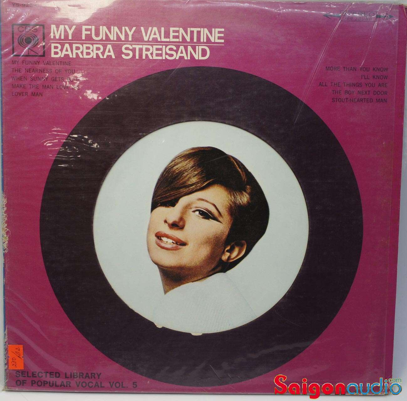Đĩa than Barbra Streisand My Funny Valentine | LP Vinyl Records