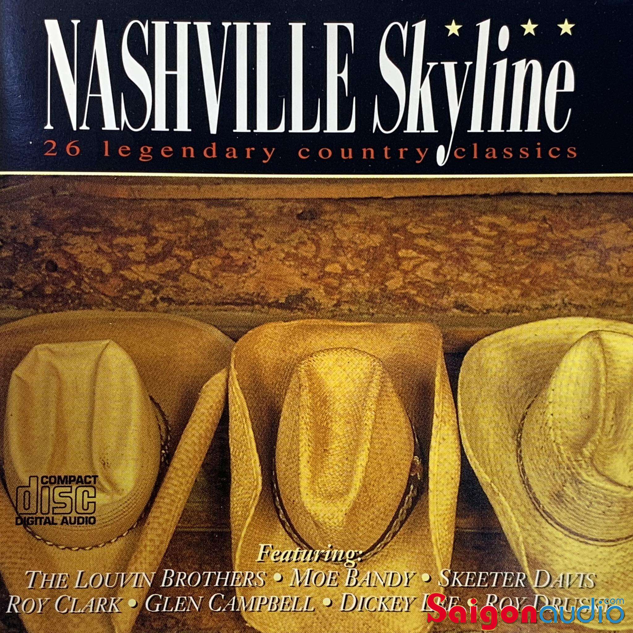 Đĩa CD gốc nhạc country Nashville Skyline - 26 Legendary Country Classics (Free ship khi mua 2 đĩa CD cùng hoặc khác loại)