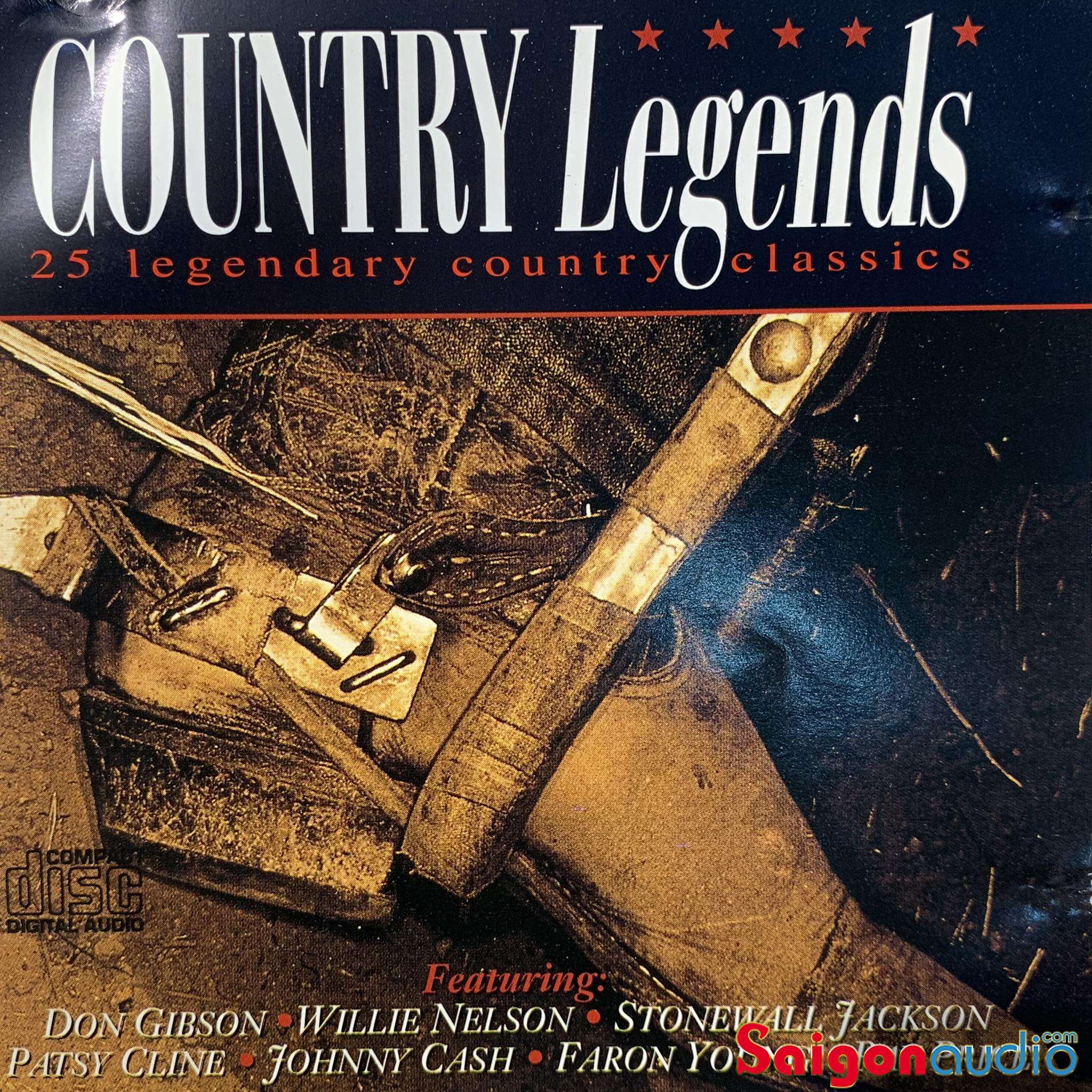 Đĩa CD gốc nhạc country Country Legends - 25 Legendary Country Classics (Free ship khi mua 2 đĩa CD cùng hoặc khác loại)