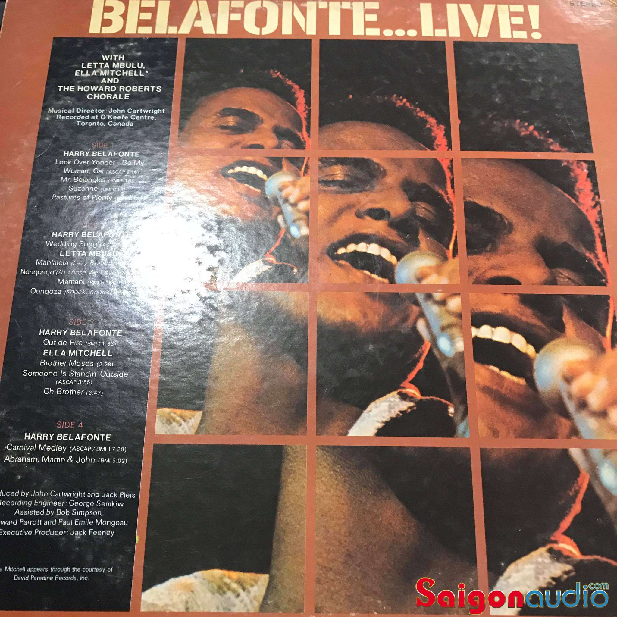 Đĩa than LP Harry Belafonte - Belafonte ...Live!