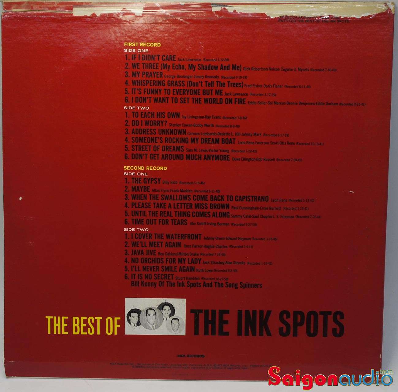 Đĩa than LP The Best of the Ink Spots Deluxe 2-Records Set (2 đĩa)