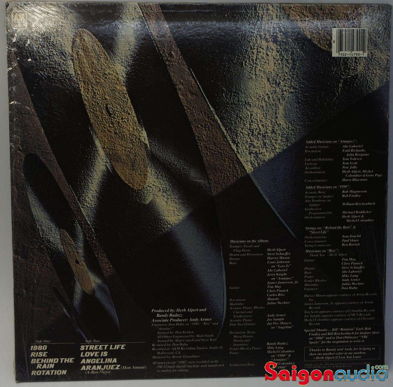 Đĩa than LP Herb Alpert - Rise (1979)