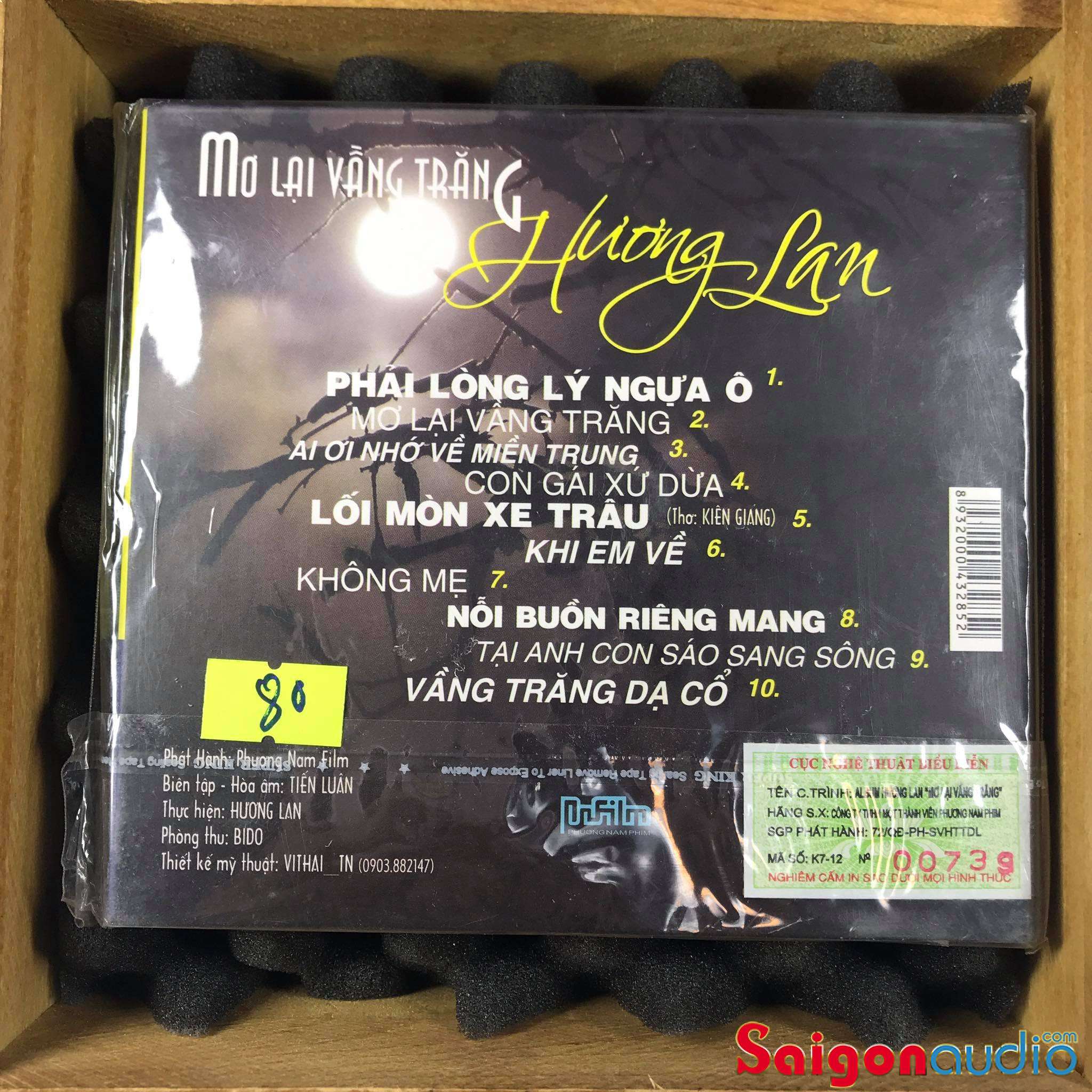 Đĩa CD gốc Hương Lan - Mơ Lại Vầng Trăng