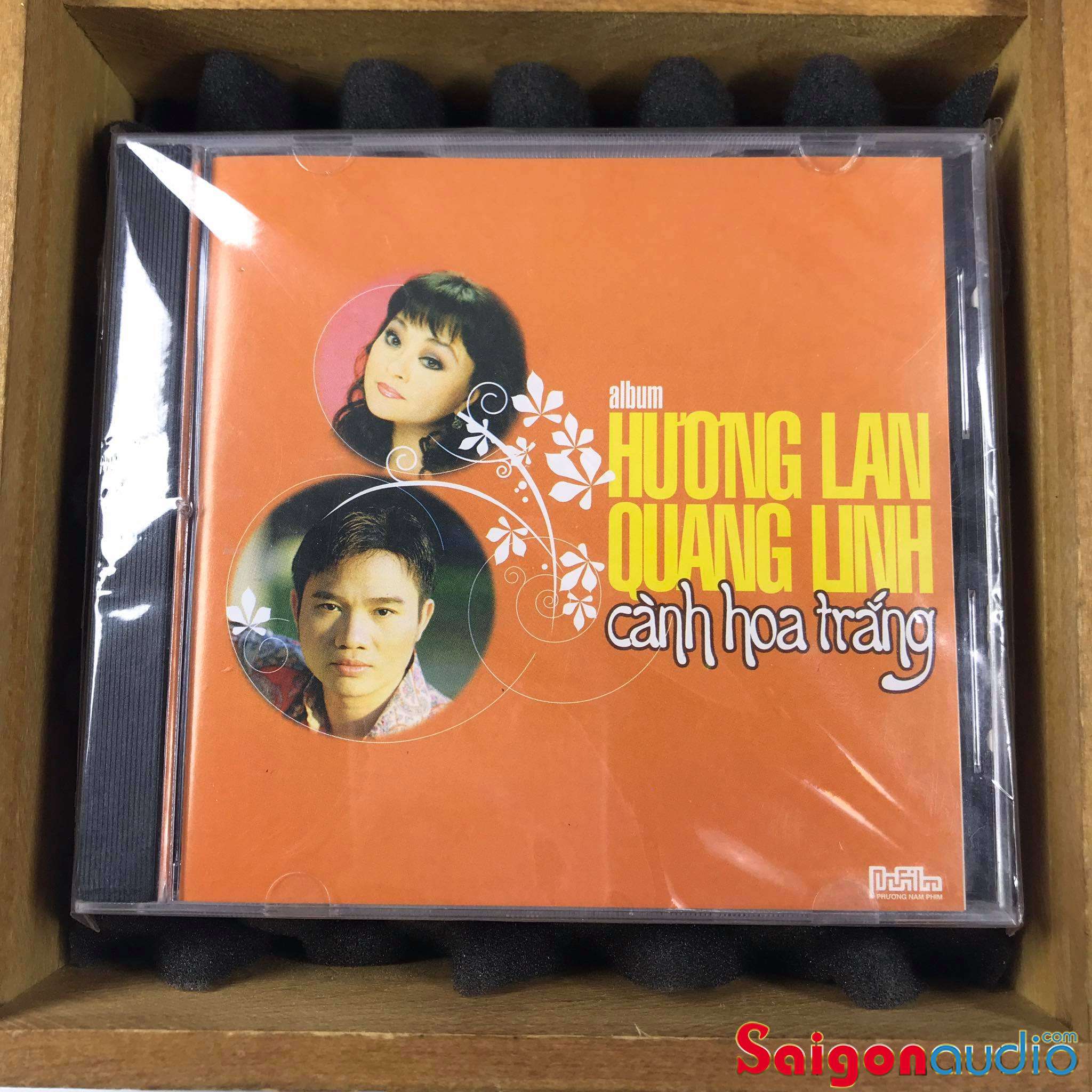 Đĩa CD nhạc gốc Hương Lan - Quang Linh - Cành Hoa Trắng (Free ship khi mua 2 đĩa CD cùng hoặc khác loại)