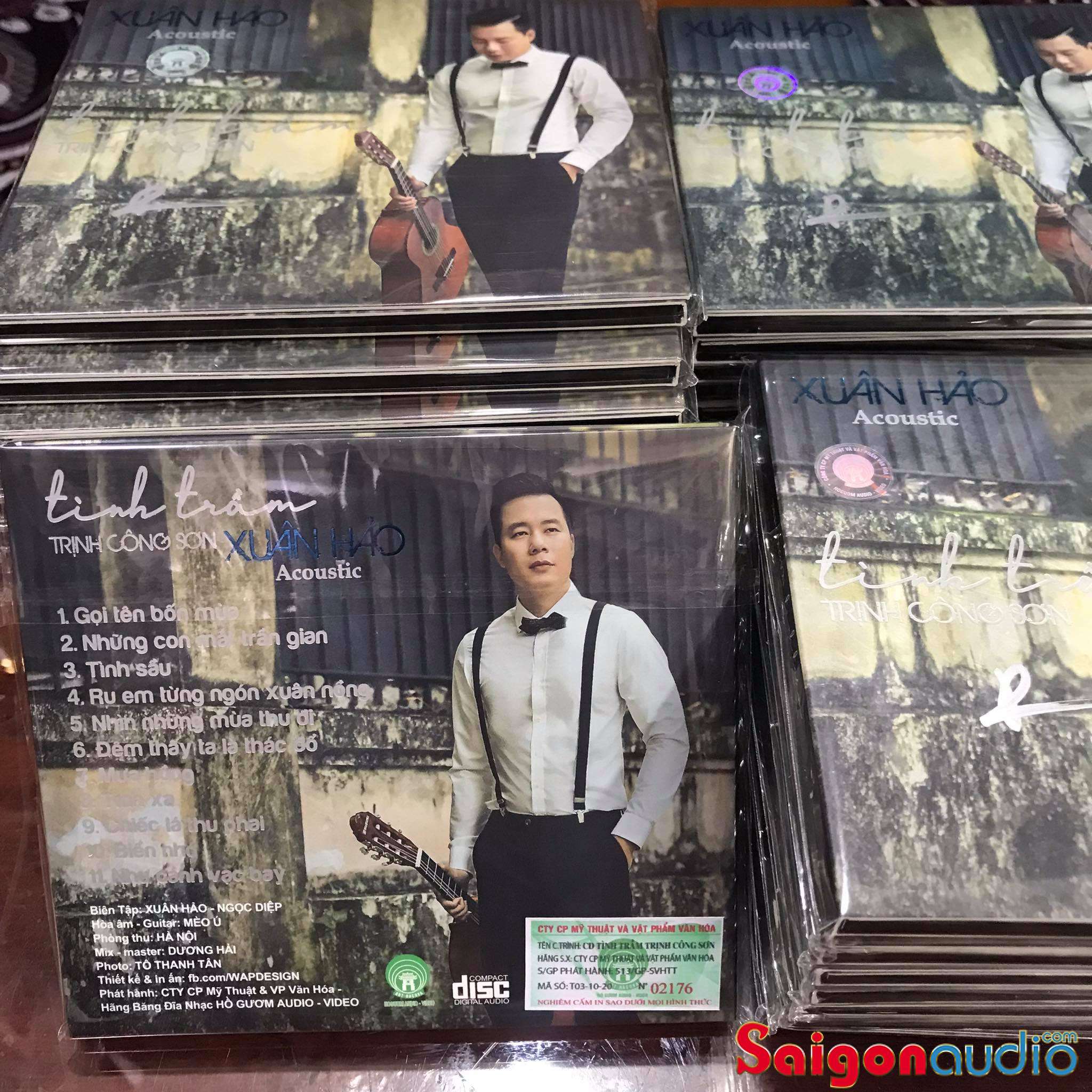 Đĩa CD nhạc gốc Xuân Hảo - Tình Trầm - Trịnh Công Sơn Acoustic (Free ship khi mua 2 đĩa CD cùng hoặc khác loại)