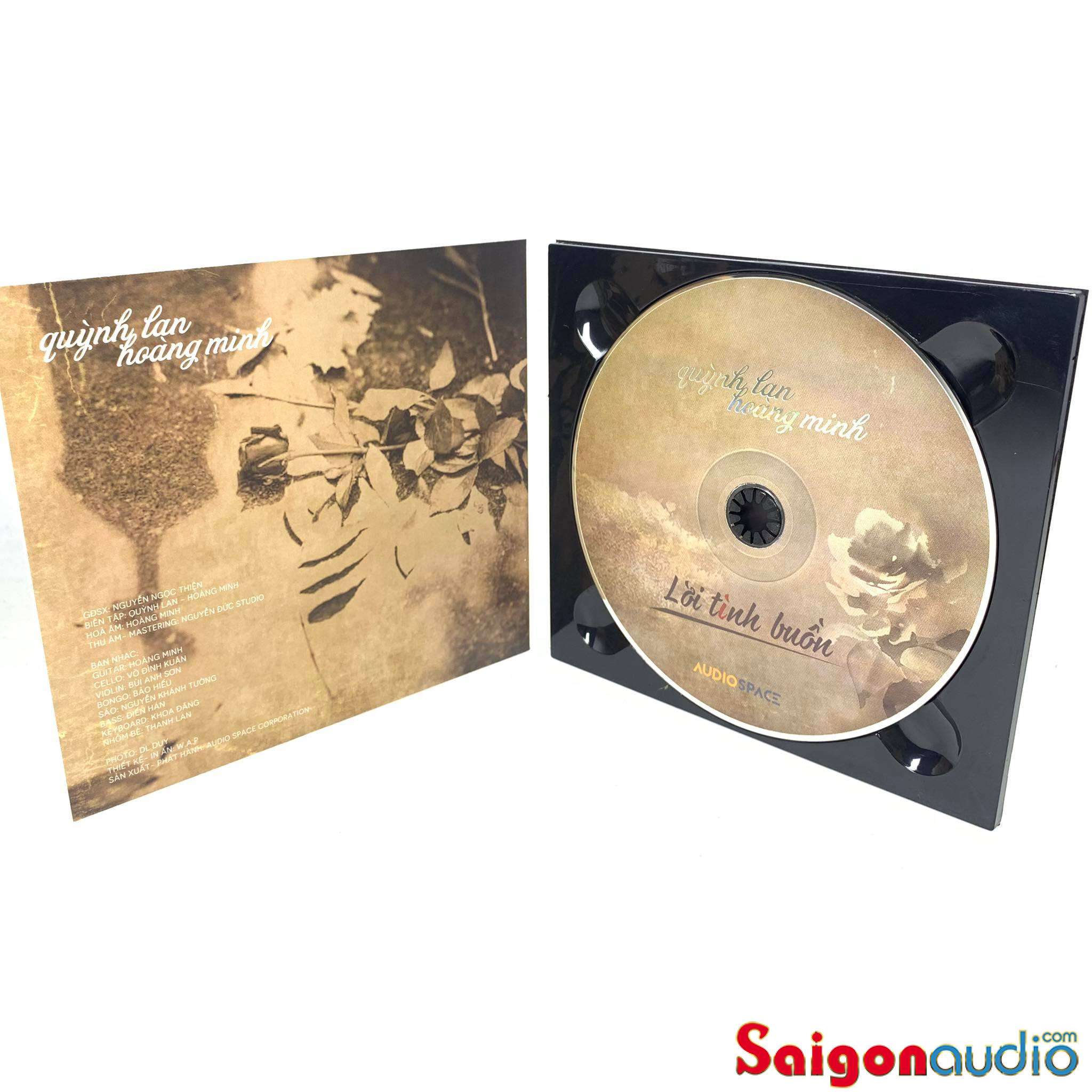 Đĩa CD gốc Lời Tình Buồn - Quỳnh Lan - Hoàng Minh Guitar (Free ship khi mua 2 đĩa CD cùng hoặc khác loại)