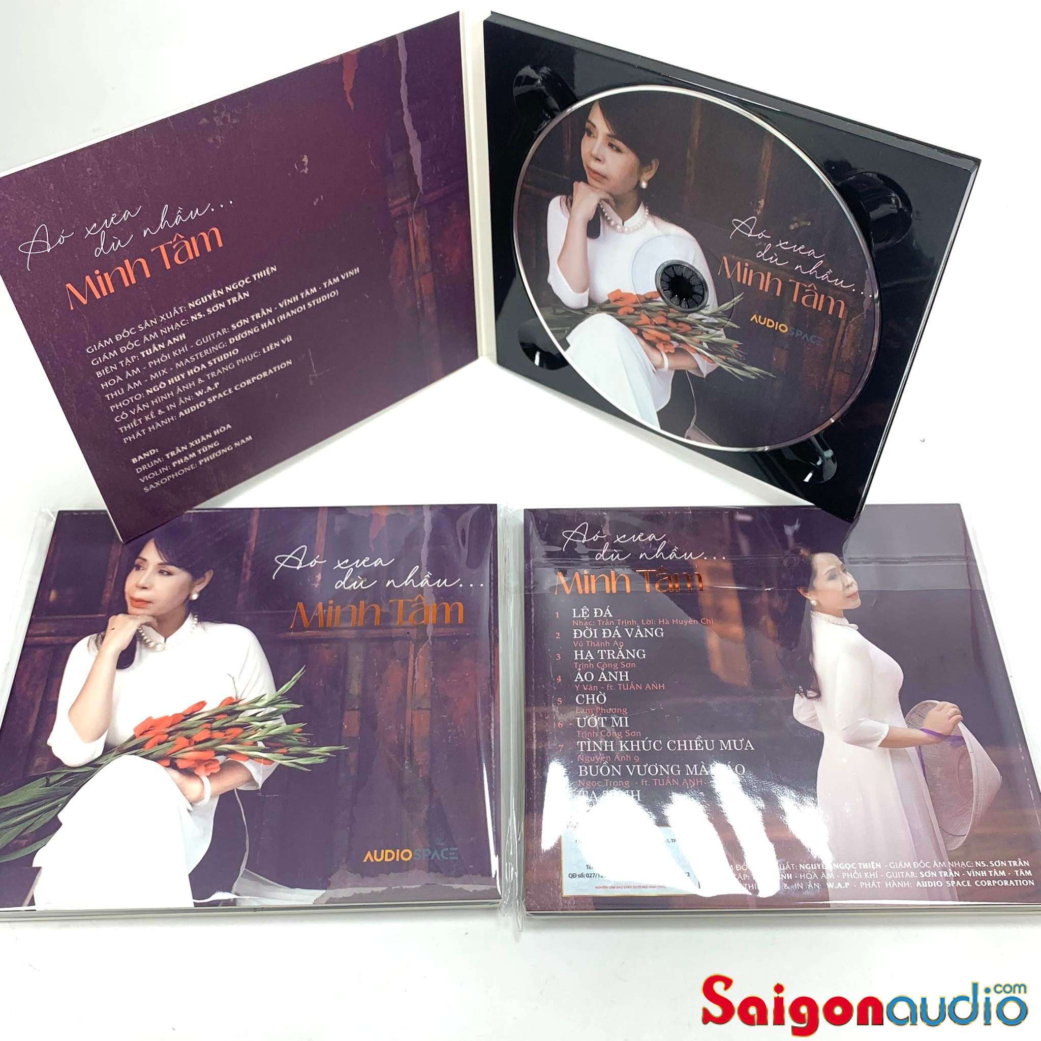 Đĩa CD nhạc gốc Minh Tâm - Áo Xưa Dù Nhàu (Free ship khi mua 2 đĩa CD cùng hoặc khác loại)
