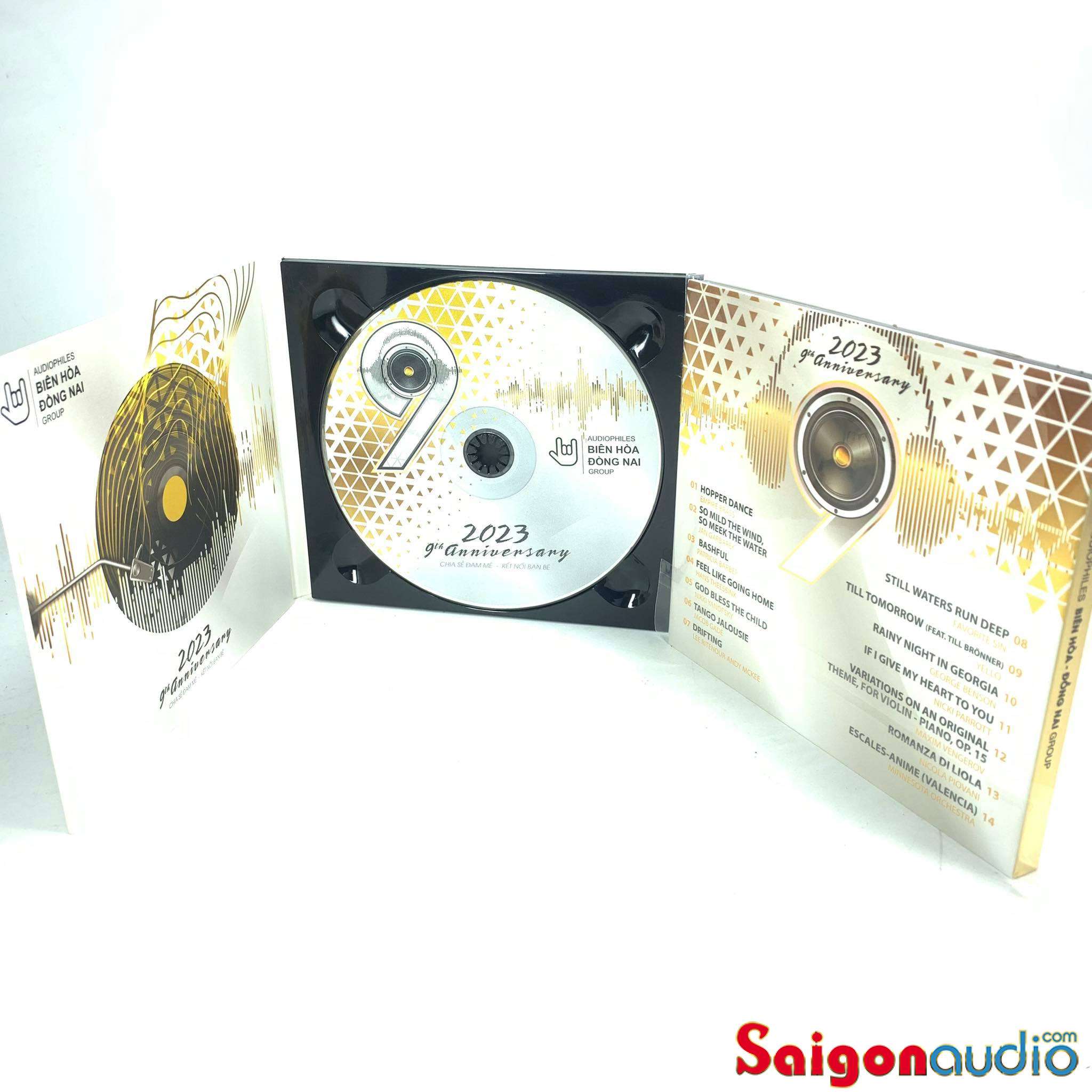 Đĩa CD nhạc Biên Hoà Đồng Nai Audiophile 9th 2023 (Free ship khi mua 2 đĩa CD cùng hoặc khác loại)