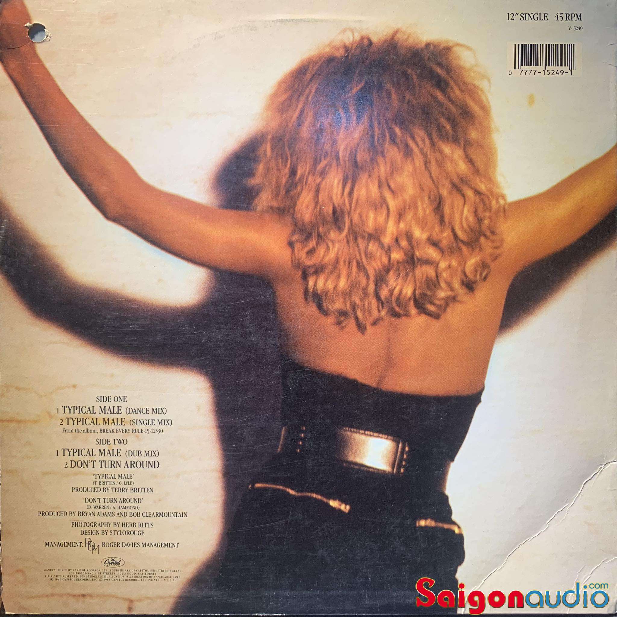 Đĩa than Tina Turner – Typical Male | LP Vinyl Records