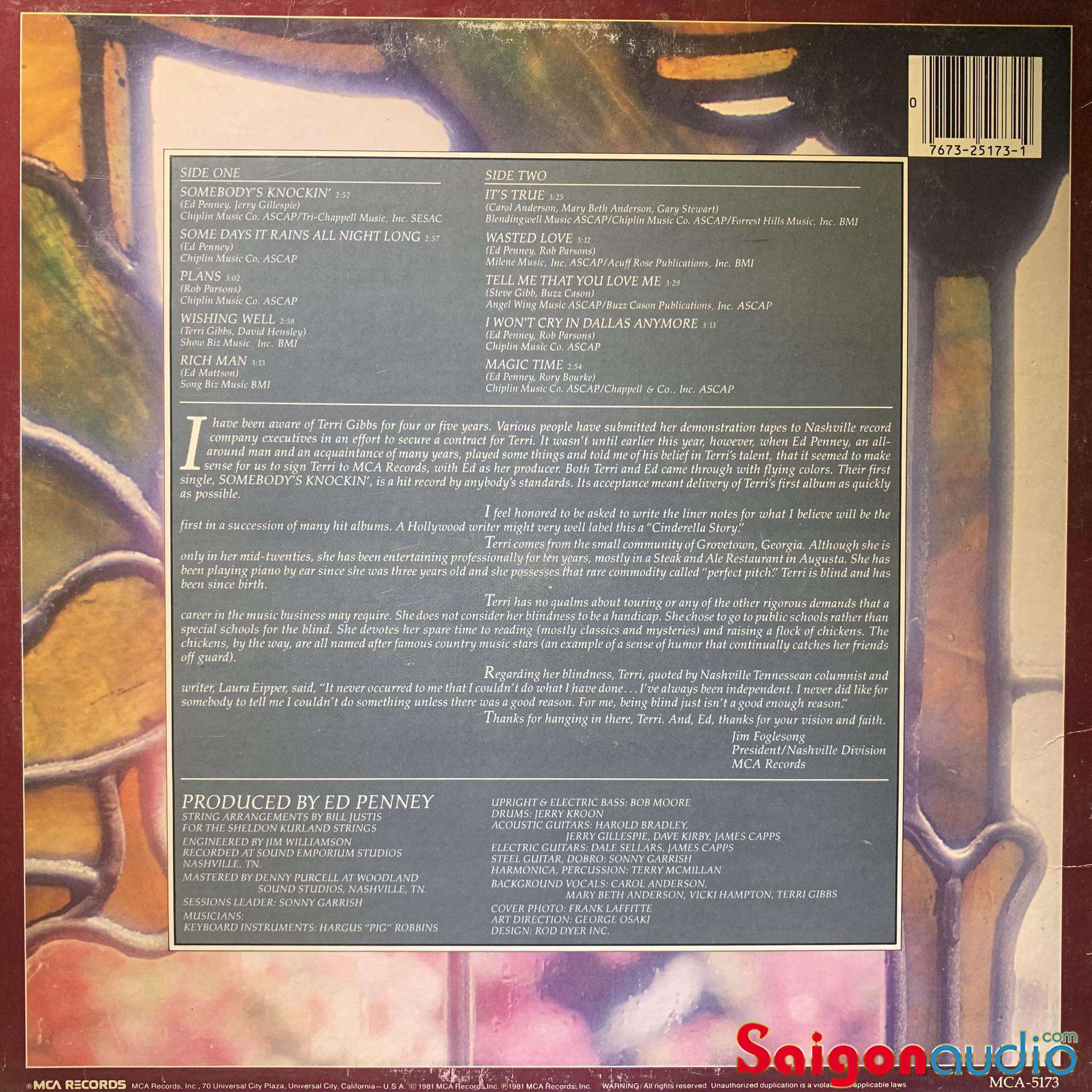 Đĩa than Terri Gibbs – Somebody s Knocking | LP Vinyl Records