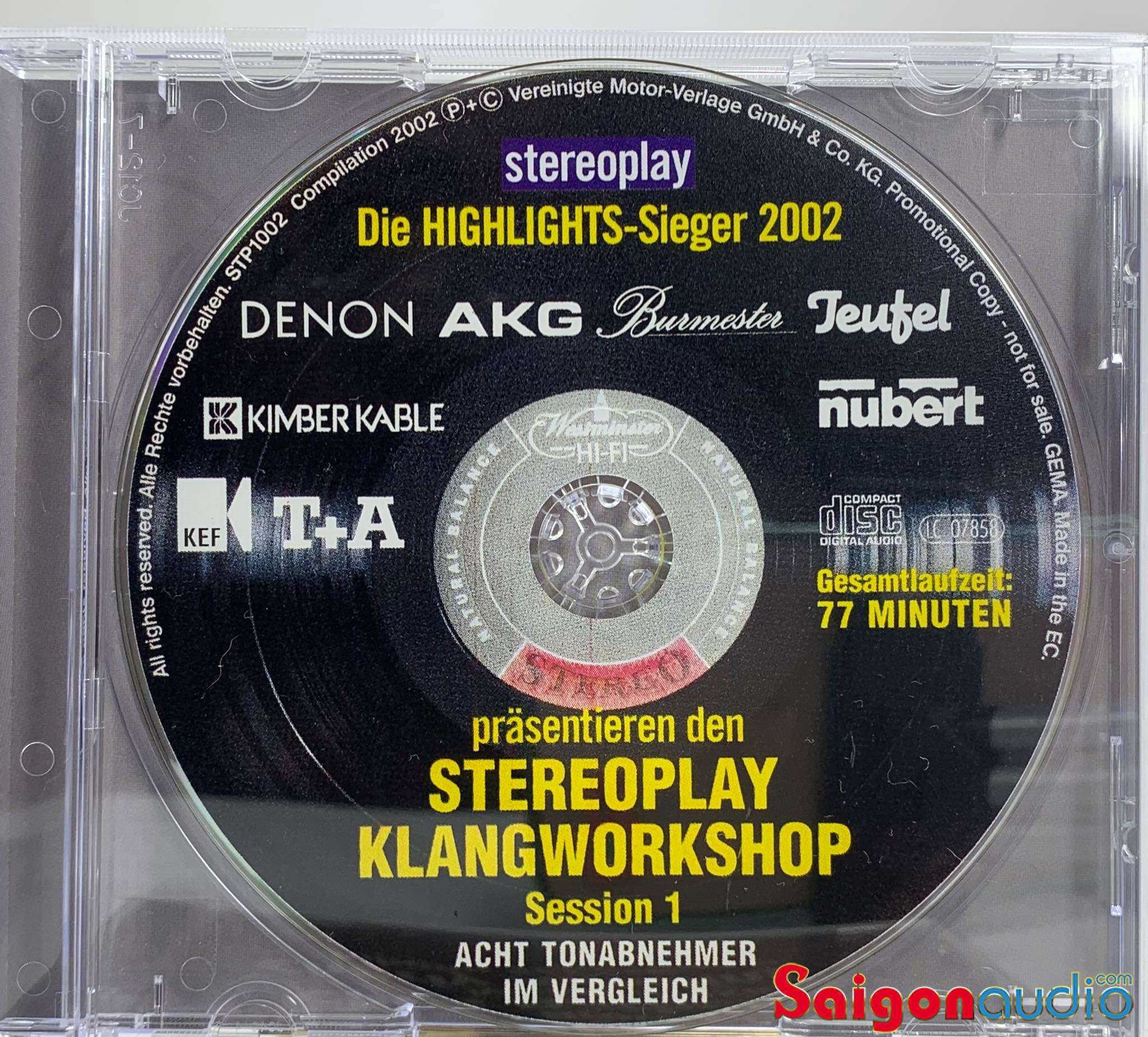 Đĩa CD gốc nhạc cổ điển - test dàn Stereoplay Klangworkshop Session I (Free ship khi mua 2 đĩa CD cùng hoặc khác loại)