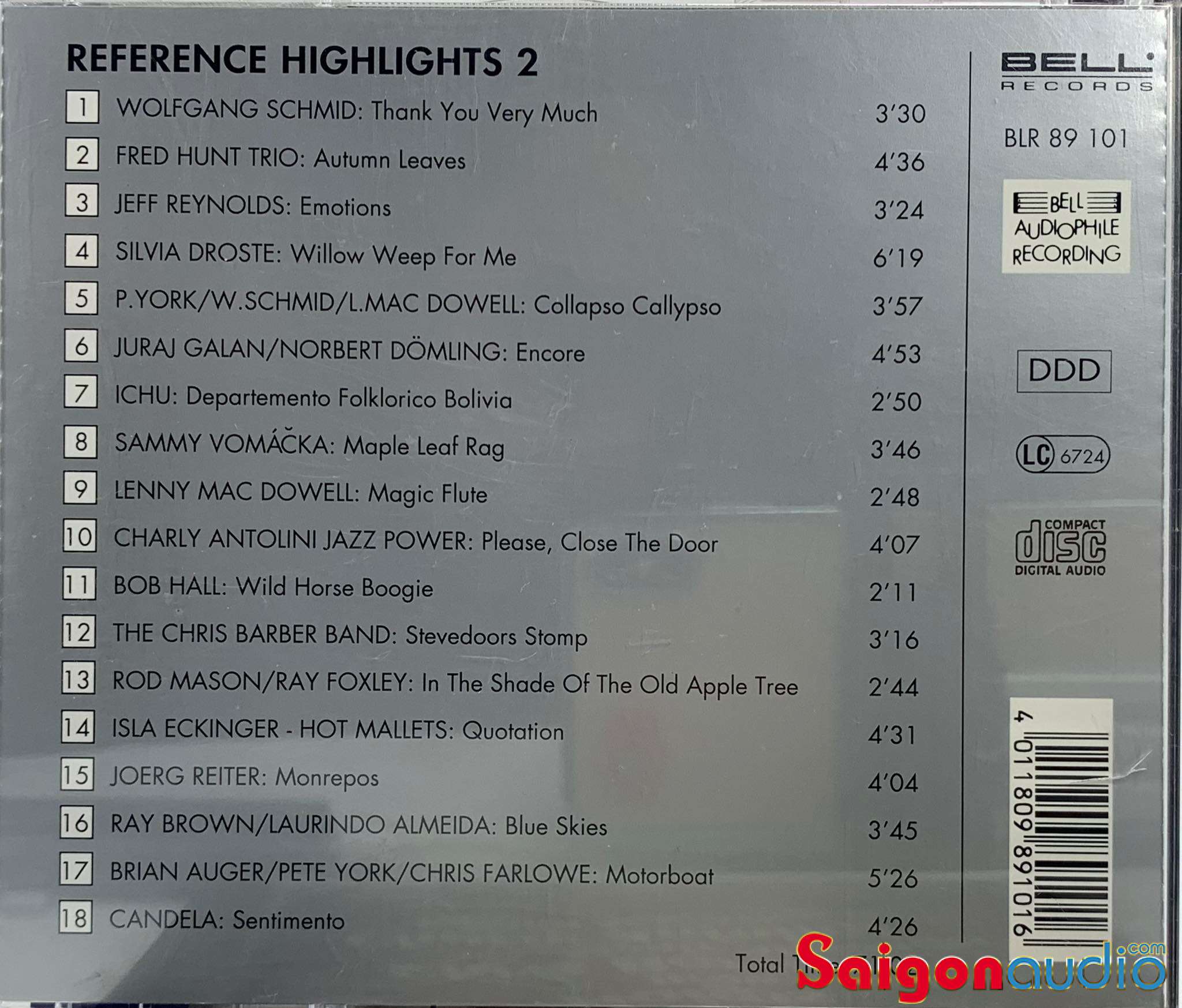 Đĩa CD gốc Reference No.2 - Bell Audiophile Recording GOLD (Free ship khi mua 2 đĩa CD cùng hoặc khác loại)