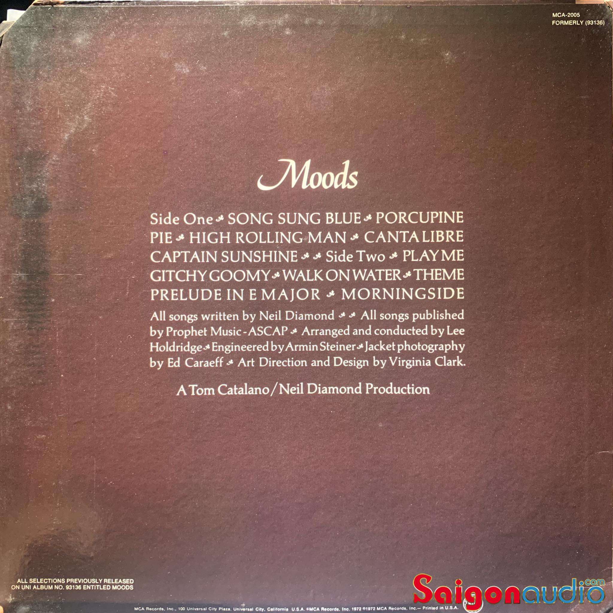 Đĩa than Neil Diamond – Moods | LP Vinyl Records
