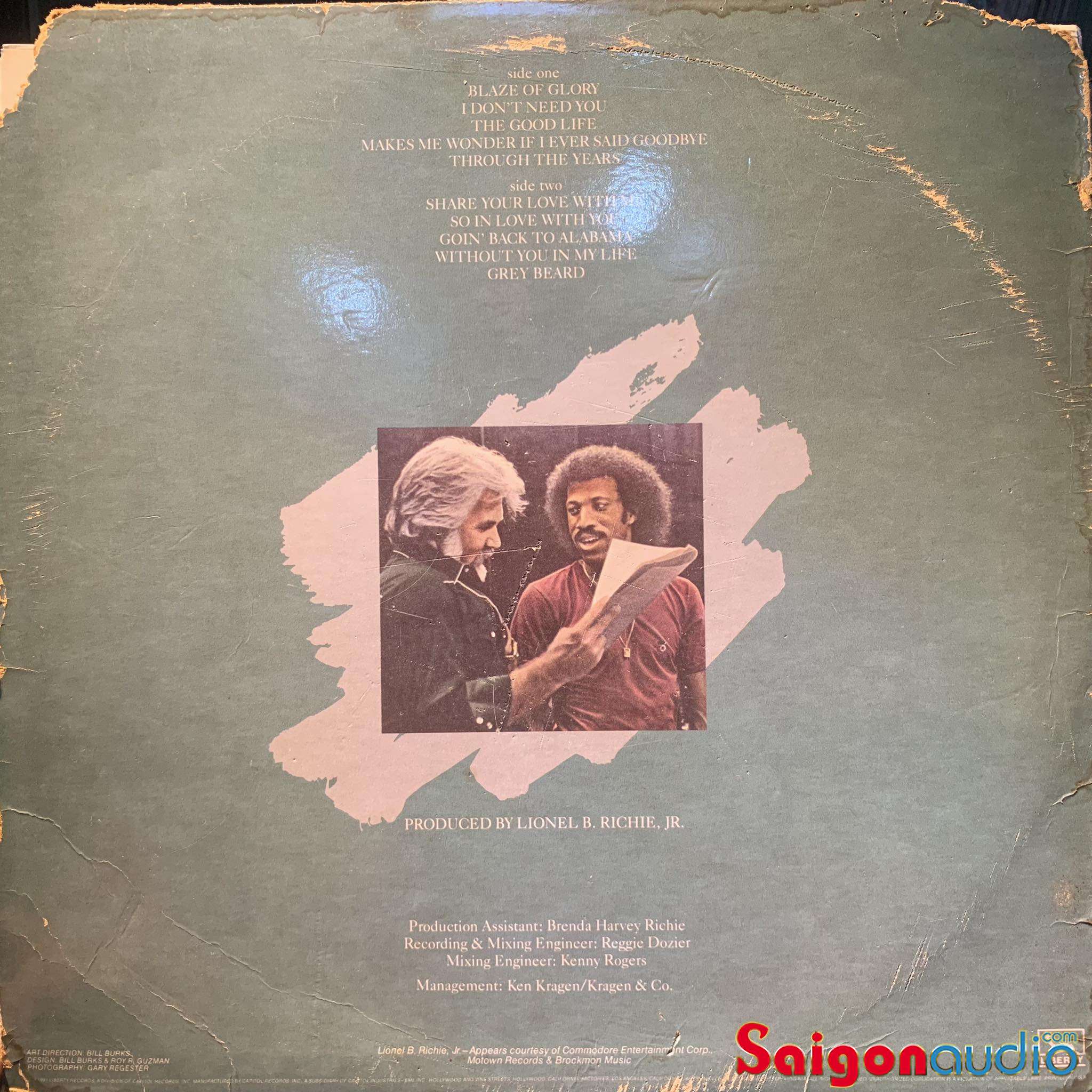Đĩa than Kenny Rogers – Share Your Love | LP Vinyl Records