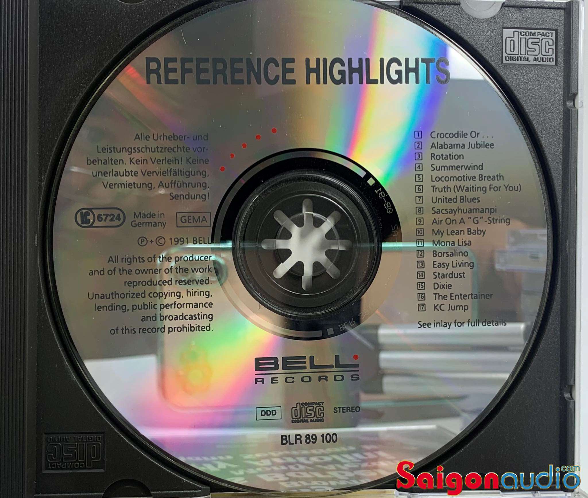 Đĩa CD gốc Reference No.1 - Bell Audiophile Recording (Free ship khi mua 2 đĩa CD cùng hoặc khác loại)