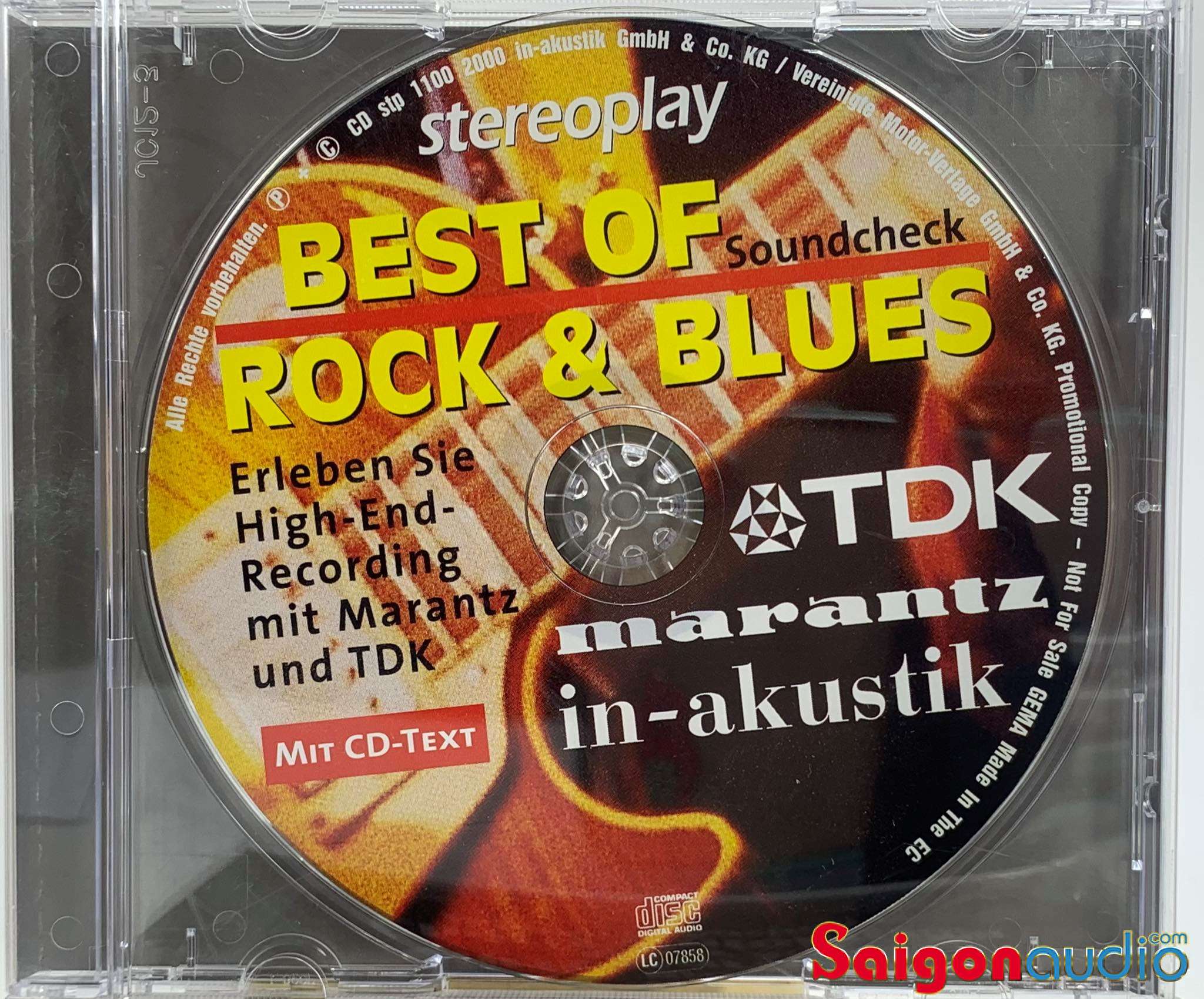 Đĩa CD gốc test dàn Stereoplay SoundCheck - Best Of Rock & Blues (Free ship khi mua 2 đĩa CD cùng hoặc khác loại)