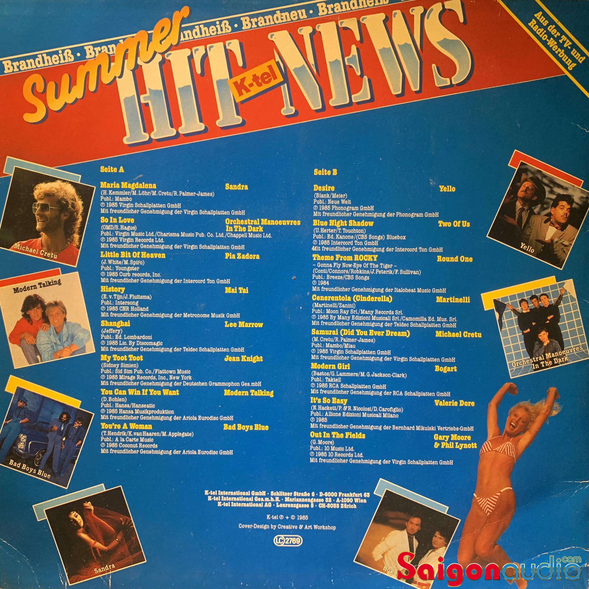 Đĩa than Summer Hit News w Modern Talking Bad Boys Blue Gary Moore 1985 | LP Vinyl Records