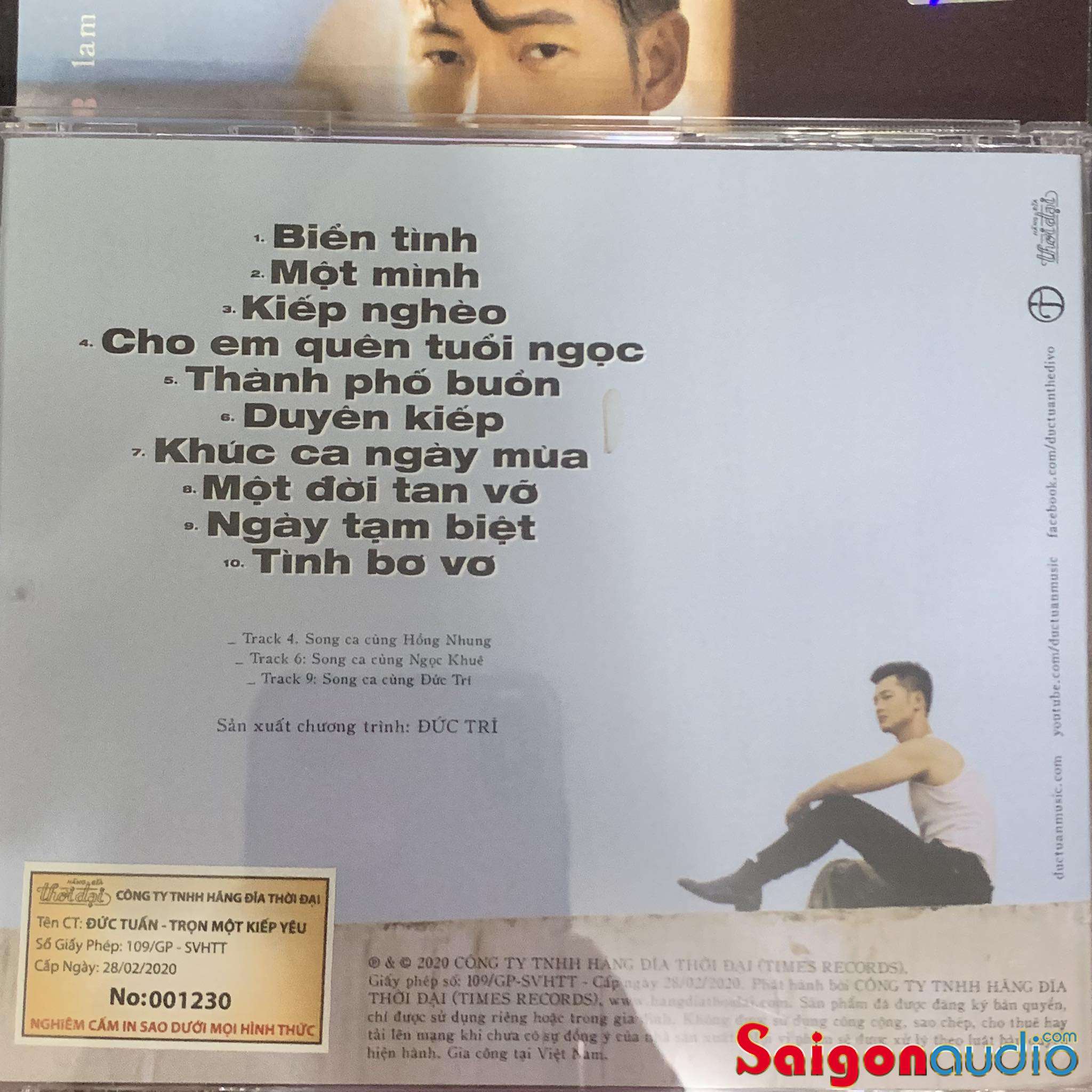Đĩa CD nhạc gốc Đức Tuấn - Lam Phương - Trọn Một Kiếp Yêu (Free ship nhanh khi mua 2 đĩa CD cùng hoặc khác loại)